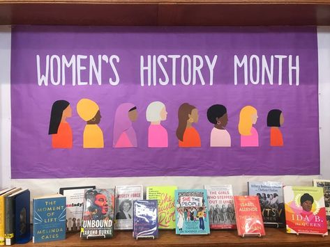 Women's History Display, Manchester Public Library, CT Women History Month Bulletin Board, History Display, History Bulletin Boards, Reading Interventionist, Elementary Bulletin Boards, Holiday Bulletin Boards, Womens History, Work Bulletin Boards, Reading Bulletin Boards