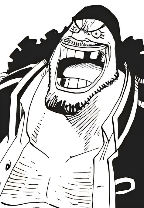 Blackbeard Manga, Blackbeard Pirates, Black Beard Pirate, Photo Naruto, Shading Drawing, Black Beards, One Piece Drawing, One Piece Comic, White Bird