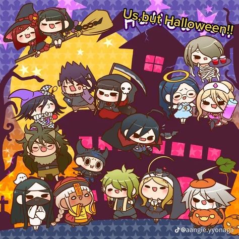 Danganronpa Halloween, Chibi Danganronpa, Pfp Halloween, Danganronpa Art, Doctor Halloween, New Danganronpa V3, Danganronpa Game, Danganronpa Funny, Super Danganronpa