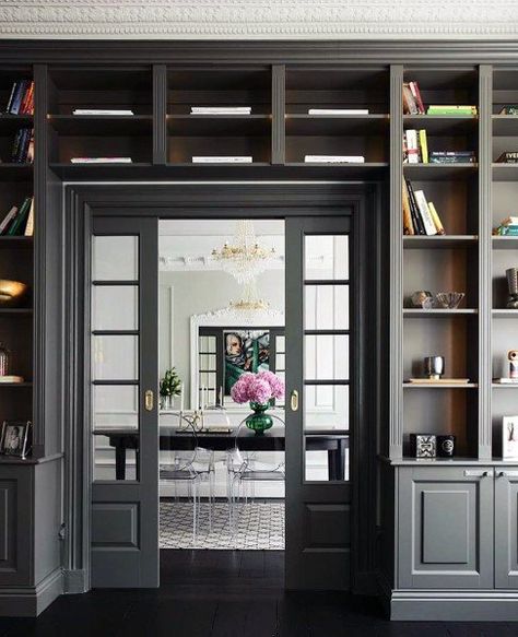 Grey Doorway Exceptional Built In Bookcase Ideas Interior Bookshelf, Bookshelf Designs, Built In Bookshelves, Bookcase Ideas, Home Library Design, Bookshelf Design, Home Libraries, Built In Bookcase, Hus Inspiration