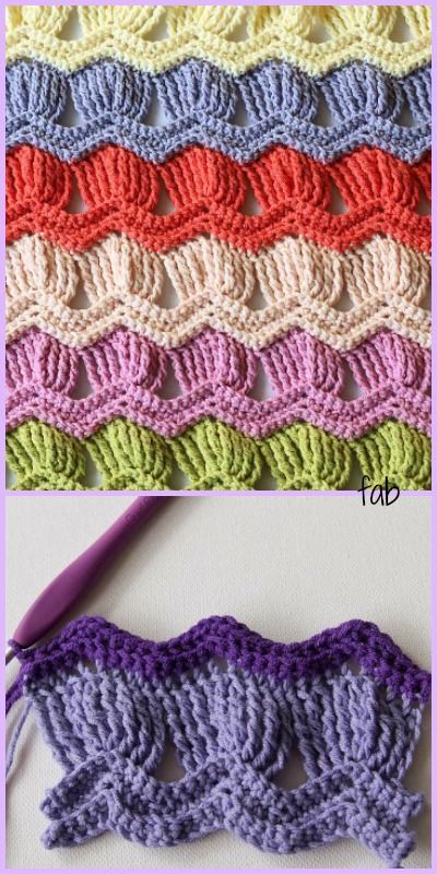 Crochet Vintage Ripple Fan Stitch-Video Crochet Ripple Stitch Diagram, Beginner Ripple Crochet Pattern, Granny Stitch Ripple Pattern, Vintage Fan Ripple Afghan Pattern, Exaggerated Ripple Crochet Pattern Free, Ripple Stitch, Crochet Vintage, Vogue Knitting, Vintage Fans