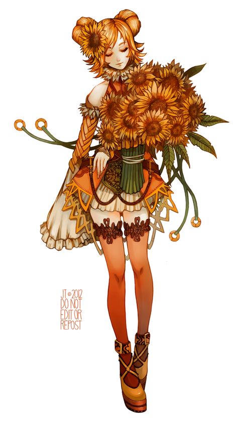 Himawari by juuhanna on DeviantArt Sunflower Character, Sunflower Girl, Drawing Ideas, The Future, Concept Art, Character Art, Sunflower, Witch, Wonder Woman