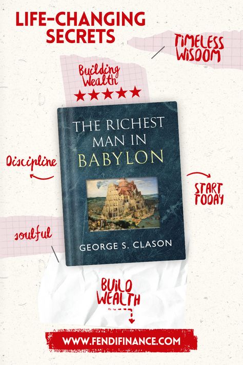 Discover the soulful journey to financial success with The Richest Man in Babylon. Learn the discipline and timeless wisdom that can transform your life and help you build lasting wealth. Click here to get your copy now and start your path to financial freedom! 💰 #FinancialWisdom #WealthBuilding #MustRead" Rich Man, Wealth Building, Financial Success, Transform Your Life, Financial Freedom, Life Changes, The Secret