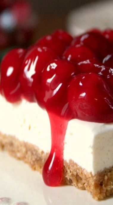 Cherry Delight Dessert, Cherry Cheesecake Dip, Cherry Cheesecake Recipe, No Bake Cherry Cheesecake, No Bake Oreo Cheesecake, Cherry Delight, Jello Desserts, I Am Baker, Cherry Desserts