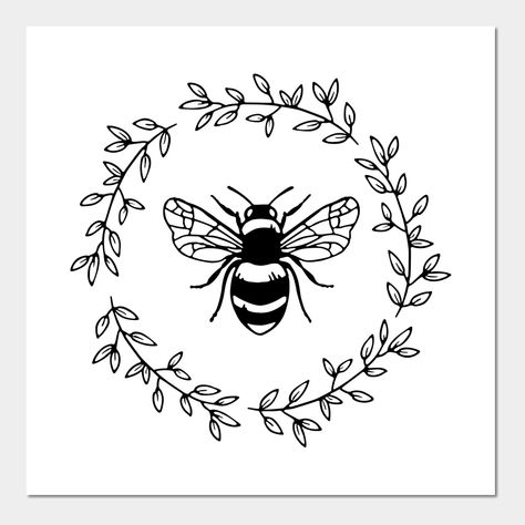 Bee Outline Drawing, Bee Embroidery Pattern Free, Vector Art Animals, Bee Patterns Printable, Bee Line Drawing, Bee Line Art, Embroidery Bugs, Bee Embroidery Pattern, Bee Outline