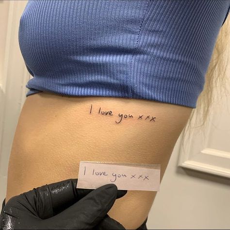 ✧ 𝕮𝖍𝖑𝖔𝖊 𝕿𝖆𝖙𝖙𝖔𝖔 ✧ on Instagram: "Handwriting for Maya✨ #handwriting #handwritingtattoo" Chloe Tattoo, Handwriting Tattoo, Handwriting Tattoos, Love Yourself Tattoo, Word Tattoos, Matching Tattoos, Tattoo On, Cute Tattoos, Handwriting