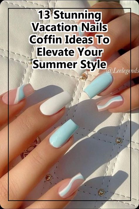 Get ready to elevate your summer style with our collection of 13 stunning vacation nails coffin ideas! Perfect for your next getaway, these chic coffin-shaped designs will make your nails the highlight of your beach photos. From vibrant colors to intricate patterns, discover the perfect nail art that complements your vacation vibe. Dive into creativity and make a statement this summer with these fabulous vacation nails coffin inspirations! Vacation Nails Coffin, Vacation Nails Beach, Nails Beach, Summer Gel Nails, Fun Nail Colors, Coffin Shape Nails, Best Nail Polish, Vacation Nails, New Nail Art