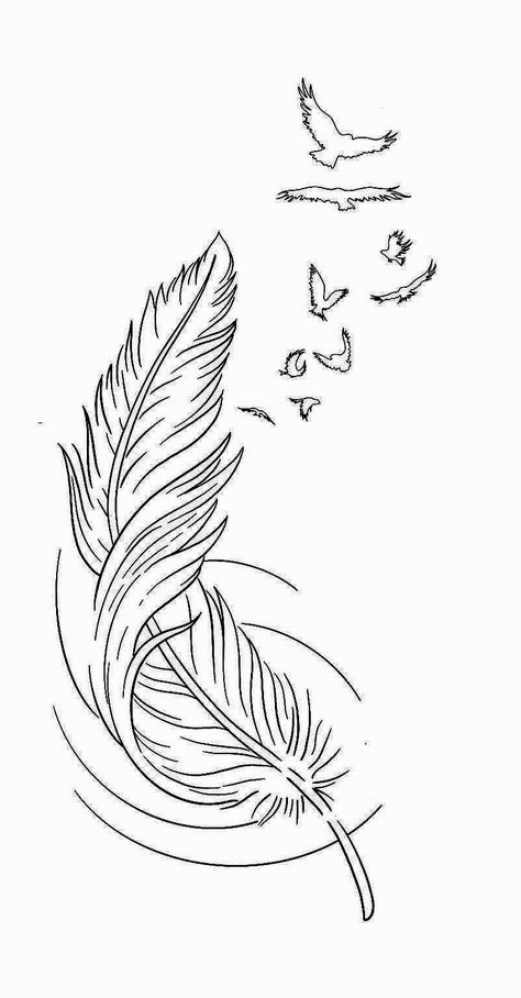 Feather Sketch, Symbols And Meanings, Sketch, Drawings, Quick Saves