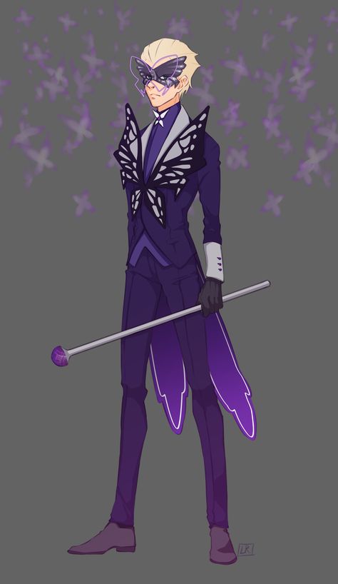 I wanted to try designing a costume for Adrien as a villain using the butterfly's miraculous like his father. #miraculousladybug #miraculous #adrien #villianadrien #villian #hawkmoth #fanart #myart Butterfly Miraculous, Animation Classes, Gabriel Agreste, Moth Art, Superhero Villains, Miraculous Ladybug Oc, Hawk Moth, Miraculous Ladybug Memes, Miraculous Ladybug Fan Art