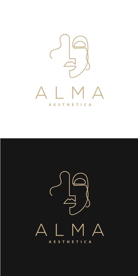 Idea For Logo Design, Refined Logo Design, Medspa Logo Design, Ideas For Logos Design, Cool Brand Logos, Medical Spa Logo, Make Up Logo Ideas, A A Logo, Make Up Brand Logo