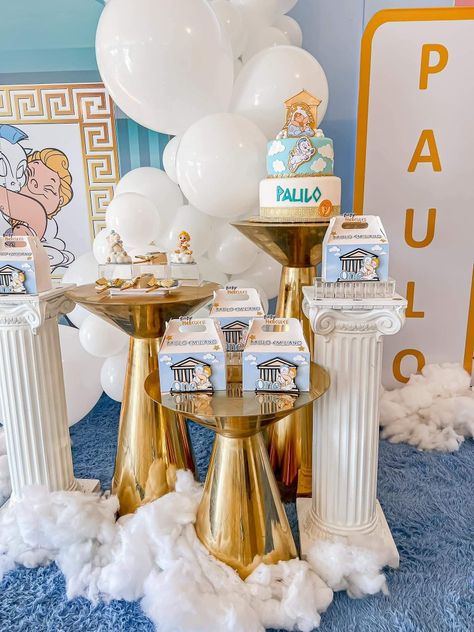 Hercules Disney Party, Hercules First Birthday Party, Hercules Party Ideas, Hercules Birthday Party For Boys, Hercules Theme Party, Baby Hercules Party, Hercules Baby Shower Theme, Hercules Birthday Party, Hercules Party