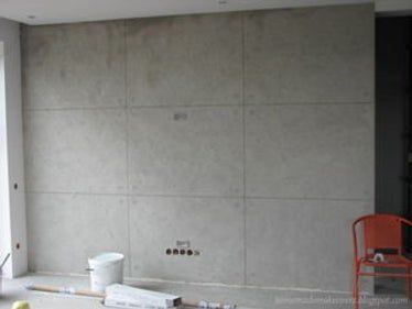 DIY CONCRETE TV WALL: 5 Steps Concrete Tv Wall, Diy Fireplace Makeover, Stone Fireplace Mantel, Home Minimalist, Types Of Concrete, Living Room Renovation, Concrete Fireplace, Cement Wall, Diy Concrete