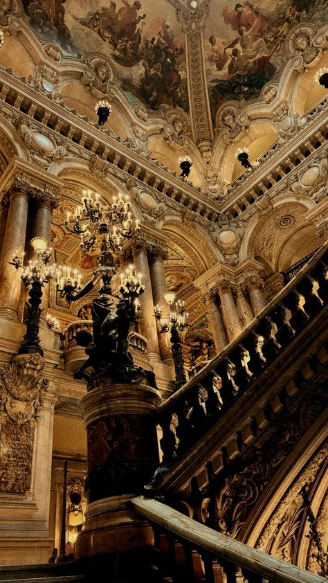 Opera Garnier///Paris, France ✖️🇫🇷✖️ Opera Astethic, Opera Aesthetic, Opera Garnier Paris, Opera Garnier, Broadway Musical, Paris France, Opera, Broadway, Musical