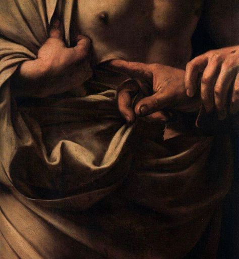 Caravaggio,Incredulità San Tommaso, dettaglio Michelangelo Caravaggio, Caravaggio Paintings, Baroque Painting, Italian Paintings, Rennaissance Art, Caravaggio, Classical Art, St Thomas, Old Art