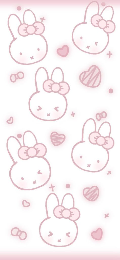 Cute Pink Anime Wallpaper, Cute Miffy Wallpaper, Pink Miffy Wallpaper, Miffy Aesthetic Wallpaper, Sanrio Pink Wallpaper, Bunny Pink Wallpaper, Miffy Background, Miffy Wallpaper Iphone, Bunny Aesthetic Wallpaper