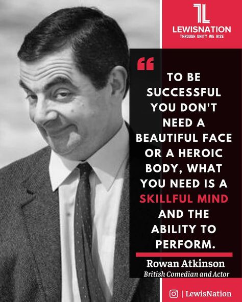 Mr Bean Quotes, Motivation Diary, Actors Quotes, Bean Quote, Boom Quotes, Practical Quotes, Billionaire Club, Library Photos, Rowan Atkinson