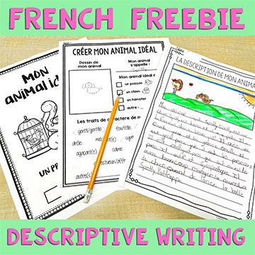 Teach students to enjoy writing in French - For French Immersion Grade 4 French Immersion, Teaching French Immersion, French Immersion Resources, Second Grade Writing, French Writing, Illustrated Words, French Teaching Resources, Love Writing, French Classroom