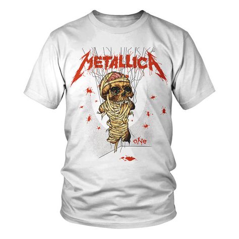 One Classic White T-Shirt, , hi-res Metallica T Shirt, Printed Sleeves, New T, Quality T Shirts, Classic White, White Tshirt, White T, Metallica, Shirts Tops