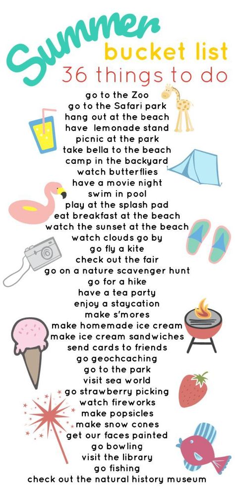 Summer Bucket List For Kids, Kids Summer Bucket List, Paris Bucket List, Summer Schedule, Summer Fun For Kids, Fun Summer Activities, Summer Fun List, Summer Bucket List, Summer Plans