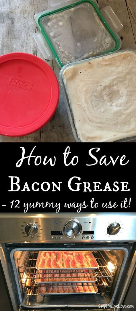 Uses For Bacon Grease, Homemaking Hacks, Diet On A Budget, Ketogenic Meals, Urban Homestead, The Grease, Single Recipes, Bacon Grease, Parmesan Crusted