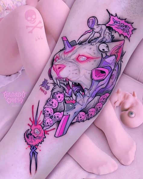 🩸🧸 Chii - chobits 🧸🩸 . . do you remember this anime/manga ?? 💖 . . . . . done at @blue_tony_toy @tattoodo @fkirons @eternalink Unit 01 Evangelion, Pastel Tattoo, Unit 01, Pink Tattoo, Goth Tattoo, Tattoos Mandala, Kawaii Tattoo, Creepy Tattoos, Cute Little Tattoos