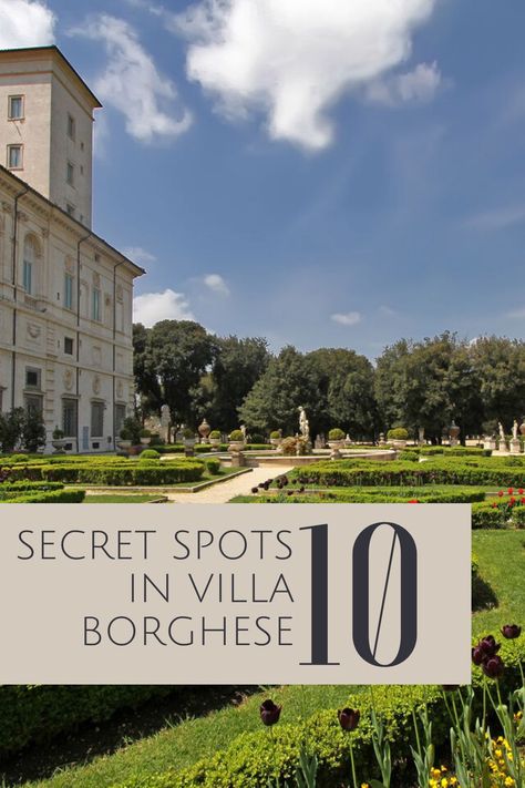 10 Secret Spots You Can’t Miss In Villa Borghese Villa Borghese Rome, Art House Movies, Horse Racing Track, Galleria Borghese, Villa Borghese, Travel Secrets, Italy Travel Tips, Travel Plan, Green City