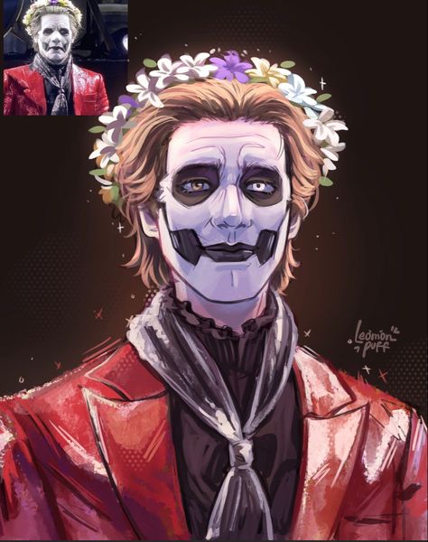 Mine😈 lmao Ghoul Ghost Band Fanart, Papa Iv Fanart, The Band Ghost Fanart, Ghost Band Fanart, Ghost Fanart, Ghost Album, Ghost Drawing, Ghost Videos, Ghost Art