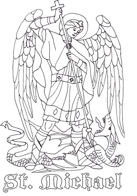 St Michael the Archangel Catholic Coloring Page Religious Drawings, Angel Coloring Pages, Saint Coloring, Michael Archangel, St Michael The Archangel, Michael The Archangel, Catholic Crafts, Catholic Kids, San Michele