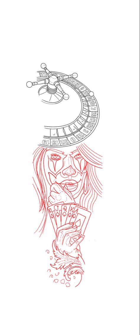 Roulette Wheel Drawing, Roulette Wheel Tattoo Design, Roulette Wheel Tattoo, Rob Tattoo, Gambling Tattoos, Poker Tattoo, Wheel Tattoo, Clock Tattoo Design, Forarm Tattoos