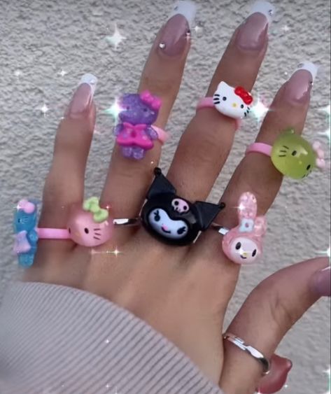 Sanrio Rings, Helix Piercing Jewelry, Forever Quotes, Isnt She Lovely, Hand Reference, Friends Forever Quotes, Anime Eye Drawing, Helix Piercing, Anime Eyes