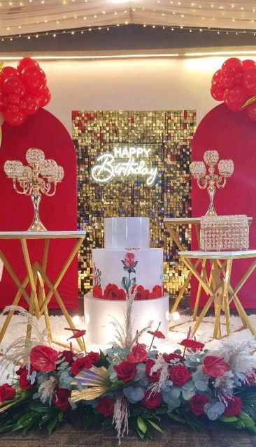 Quince Decorations, Sweet 15, January 9, Color Rojo, Quince, Color Me, Valentines Day, Happy Birthday, Prom