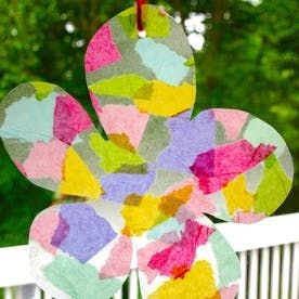 43 Fun and Easy Craft Ideas for Little Kids | FeltMagnet Spring Art Projects, Suncatcher Craft, Art Projects For Kids, Easy Art Projects, Laminate Sheets, Toddler Art, Spring Art, Camping Crafts, Craft Tutorial