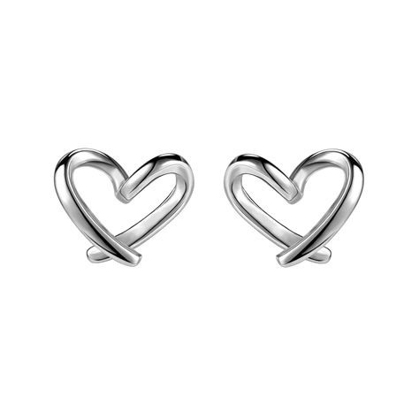 PRICES MAY VARY. CLASSIC STYLE: This delicate heart stud earrings for women look very elegant with sweet and special design, simple but dainty heart shaped earrings brings graceful look for your every day. SIZE: thickness: 20 gauge(0.8mm). please choose the color and the style you like of these sterling silver heart earrings for women or diamond heart earrings from the images. MATERIAL: sterling silver heart earrings made of 925 sterling silver and AAA+ cubic zirconia crystal; our sparkly heart Simple Silver Earrings, Open Heart Earrings, Gold Heart Stud Earrings, Sterling Silver Heart Earrings, Gold Heart Studs, Silver Heart Earrings, Heart Stud Earrings, Heart Shaped Earrings, Sparkly Earrings