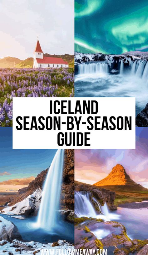 Iceland Season-By-Season Guide | Best Time Of Year To Visit Iceland | how to choose the right season for your travels to Iceland | weather in Iceland | when to see the Northern lights in Iceland | when to go on your iceland vacation | best time of year for iceland weather | iceland travel guide | what to see in iceland | how to travel in iceland | prime times to visit iceland | best seasons in iceland | prettiest times for iceland travel | Iceland travel tips #iceland #traveltips Iceland Vacation, Iceland Travel Guide, Iceland Travel Tips, Iceland Adventures, Iceland Photography, Visit Iceland, See The Northern Lights, Make A Choice, Europe Travel Destinations