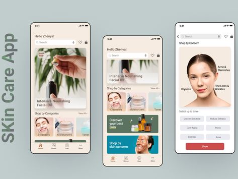 Skin Care App Design, Skincare App Design, Skincare App, App Wireframe, Nail Paints, App Ideas, Book Photography Instagram, Recommended Skin Care Products, Face Care Tips