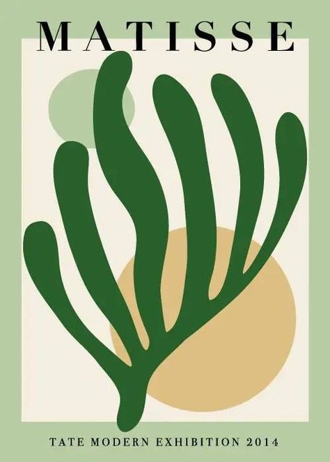 Room Posters Aesthetic Minimalist, Matisse Green Print, Poster Prints Green, Green Poster Prints, Living Room Decor Pink, Matisse Aesthetic, Matisse Green, Wall Living Room Decor, Green Matisse