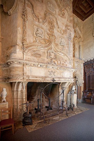 Grand Fireplace, Hearst Castle by Brendon Perkins - I would want something huge and ornate like this for the biggest fireplace in the house Grand Fireplace, Hearst Castle, San Simeon, Castle Mansion, Castles Interior, Casa Exterior, Chateau France, Fireplace Design, Fireplace Mantels