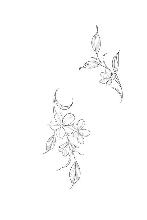 Flower Garland Tattoo, Flower Outline Tattoo, Embroidery Elements, Doodle Aesthetic, Shoulder Cap Tattoo, Tiny Flower Tattoos, Small Flower Design, Abstract Tattoo Ideas, Abstract Tattoos