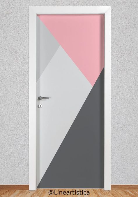 Door Paint Design, Door Art Bedroom Paint, Painted Bedroom Doors, Bedroom Door Decorations, Single Door Design, Diy Wall Painting, Girl Bedroom Walls, Room Wall Painting, Bedroom Door Design