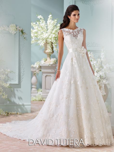 Gowns With Trains, David Tutera Wedding Dresses, David Tutera Wedding, Mon Cheri Bridal, David Tutera, 2016 Wedding Dresses, Mon Cheri, Wedding Dresses Romantic, Bridal Wedding Dresses