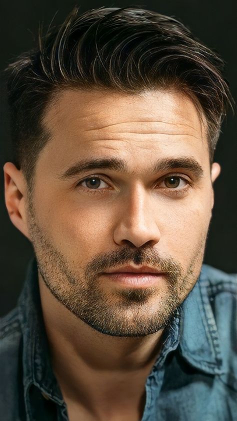 BRETT DALTON Brett Dalton Photoshoot, Mens Face Shape, Male Face Shapes, Brett Dalton, Hairstyle 2024, Grant Ward, Round Face Men, Men Hairstyle, Men Faces