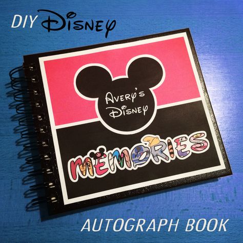 DIY Disney Autograph Memory Book Disney Autograph Ideas, Disney World Autograph Book, Disney Autograph Books, Diy Autograph Book, Winter In Chicago, Disney Autograph, Autograph Book Disney, Autograph Book, Disney Paris