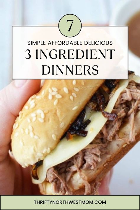 Easy 3 ingredient dinners 5 Ingredient Meals Healthy, Cheap 3 Ingredient Meals, 3 Ingredient Meals Healthy, 3-4 Ingredient Meals, Easy Meal For 2, 3 Ingredient Ground Beef Recipes, One Ingredient Foods, 5 Ingredients Or Less Recipes, Simple Ingredient Dinners