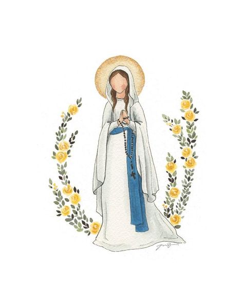 Catholic Wallpaper, Mother Mary Images, Religious Artwork, Mama Mary, Catholic Images, Our Lady Of Lourdes, Lady Of Lourdes, Jesus Wallpaper, Blessed Mother Mary