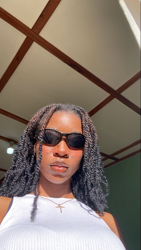 Black Hair Protective Styles, Flips Hair, Black Baby Girl Hairstyles, Braids Styling, Black Mood, Short Box Braids Hairstyles, Short Box Braids, Spring Twists, Sure Thing