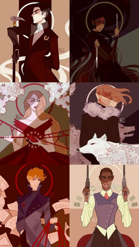 Monolimeart Six Of Crows, The Crows Fanart, Wylan Jesper, Nina Matthias, Crows Art, Photowall Ideas, Six Of Crows Characters, Grisha Verse, Grisha Trilogy