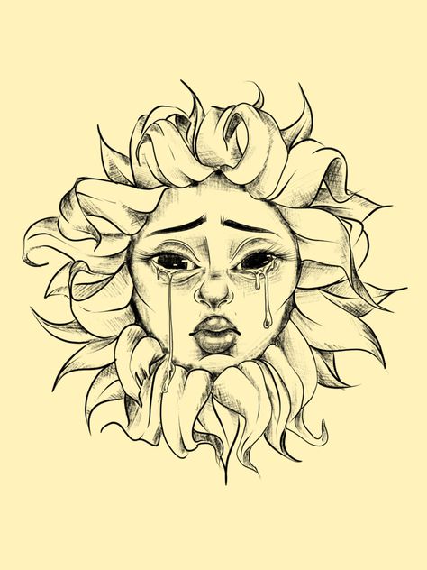 Wilted Flower Sketch, Melting Flowers Drawing, Flower Power Drawing, Evil Flower Drawing, Funky Art Tattoo, Nerdy Drawings, Flowers With Eyes Drawing, Creepy Flower Drawing, Strange Sketches