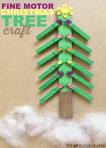 Make this Christmas tree craft to help kids work on fine motor skills this Christmas season with a Christmas busy bag activity for building fine motor skills, it's perfect for adding to your therapy toolbox too! Christmas Tree Crafts Preschool, Tree Crafts Preschool, Fine Motor Christmas, Christmas Tree Craft, Art And Craft Ideas, Preschool Fine Motor, Christmas Crafts For Kids To Make, Tree Craft, Holiday Crafts For Kids