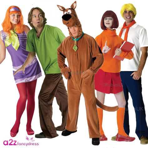 Creative Group Costumes, Gang Costumes, Couples Fancy Dress, Scooby Doo Costumes, Best Group Halloween Costumes, Cartoon Costume, Halloween Group, Mens Fancy Dress, Cartoon Character Costume