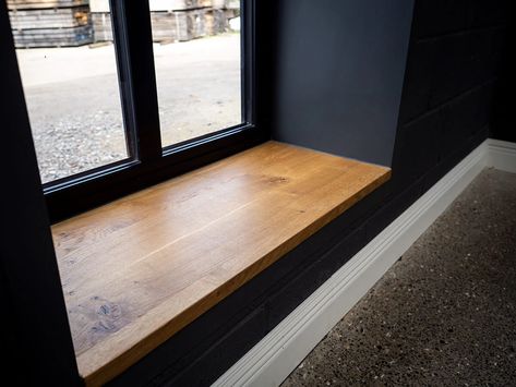 Window Boards Internal, Thick Window Sill, Wooden Window Sills, Wooden Window Sill Ideas, Window Sill Seat, Deep Window Sill Ideas, Tall Narrow Windows, Wooden Windowsill, Wide Windowsill